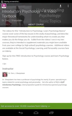 Learn Psychology Basics android App screenshot 1